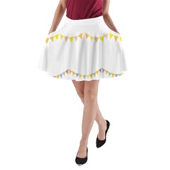 Season Flower Floral Spring A-line Pocket Skirt by Alisyart
