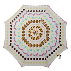Sunflower Plaid Candy Star Cocolate Love Heart Hook Handle Umbrellas (large) by Alisyart