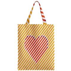 Little Valentine Pink Yellow Zipper Classic Tote Bag by Alisyart