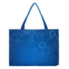 Molecules Classic Medicine Medical Terms Comprehensive Study Medical Blue Medium Tote Bag by Alisyart