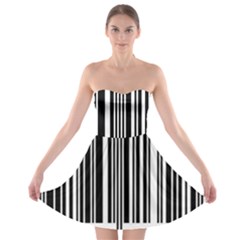 Code Data Digital Register Strapless Bra Top Dress by Amaryn4rt