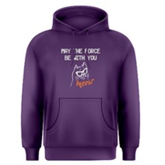Purple May The Force Be With You  Men s Pullover Hoodie by FunnySaying