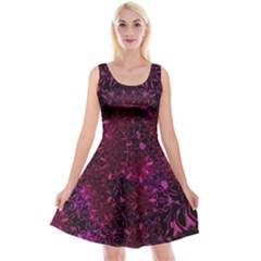 Retro Flower Pattern Design Batik Reversible Velvet Sleeveless Dress by Amaryn4rt