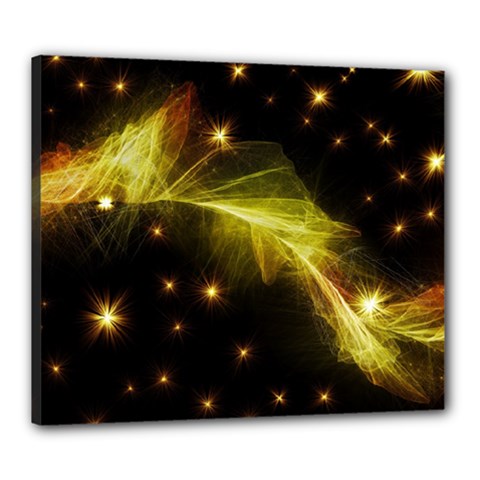 Particles Vibration Line Wave Canvas 24  X 20  by Amaryn4rt