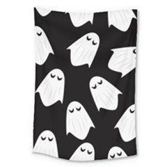 Ghost Halloween Pattern Large Tapestry by Amaryn4rt