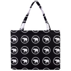Elephant Wallpaper Pattern Mini Tote Bag by Amaryn4rt
