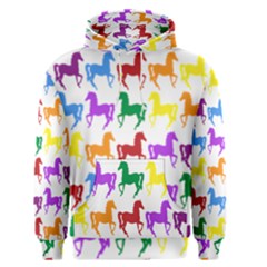 Colorful Horse Background Wallpaper Men s Pullover Hoodie by Amaryn4rt