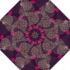 Twig Surface Design Purple Pink Gold Circle Straight Umbrellas