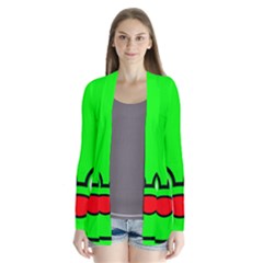 Animals Frog Face Green Cardigans