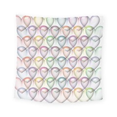 Valentine Hearts 3d Valentine S Day Square Tapestry (small) by Amaryn4rt