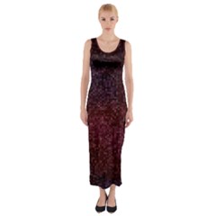 3d Tiny Dots Pattern Texture Fitted Maxi Dress by Amaryn4rt