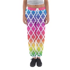 Colorful Rainbow Moroccan Pattern Women s Jogger Sweatpants by Amaryn4rt
