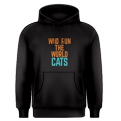 Black Who Run The World Cats  Men s Pullover Hoodie by FunnySaying