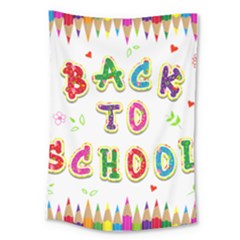 Back To School Large Tapestry by Amaryn4rt