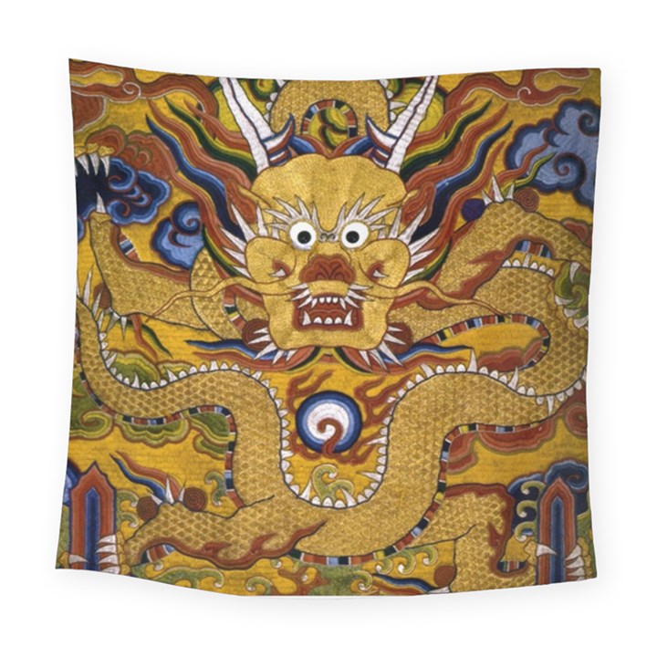 Chinese Dragon Pattern Square Tapestry (Large)