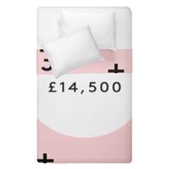 Added Less Equal With Pink White Duvet Cover Double Side (single Size)