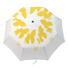 Yellow Butterfly Animals Fly Folding Umbrellas by Alisyart