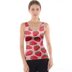 Fruitb Red Strawberries Tank Top