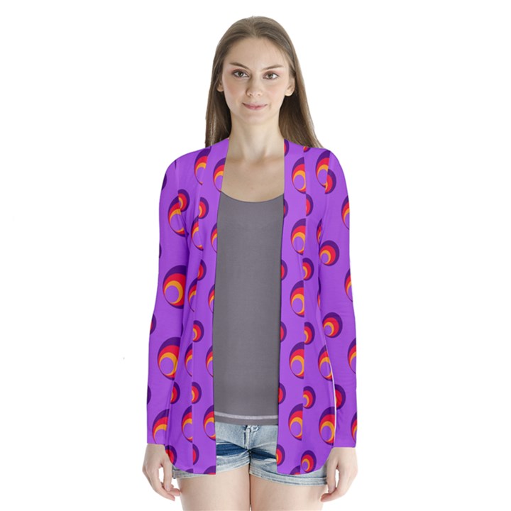 Scatter Shapes Large Circle Red Orange Yellow Circles Bright Cardigans