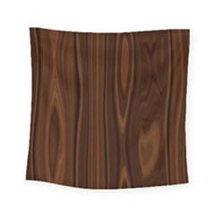 Texture Seamless Wood Brown Square Tapestry (small) by Alisyart