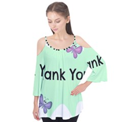 Colorful Butterfly Thank You Animals Fly White Green Flutter Tees