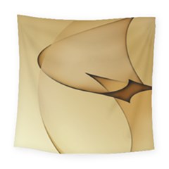 Edge Gold Wave Square Tapestry (large)