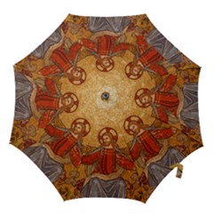 Gold Jesus Hook Handle Umbrellas (small) by boho