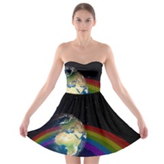 Earth Strapless Bra Top Dress by boho