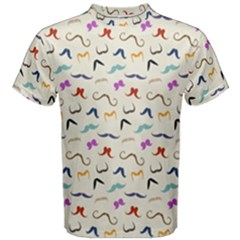 Mustaches Men s Cotton Tee by boho