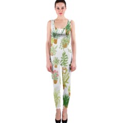 Flowers Pattern Onepiece Catsuit by Simbadda