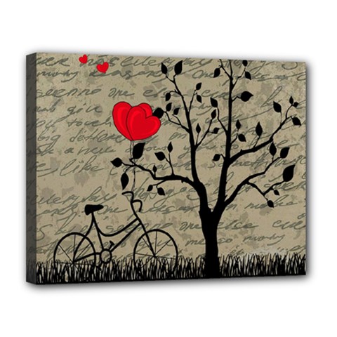 Love Letter Canvas 14  X 11  by Valentinaart