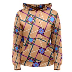Overlaid Patterns Women s Pullover Hoodie by Simbadda