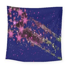 Stars Abstract Shine Spots Lines Square Tapestry (large) by Simbadda