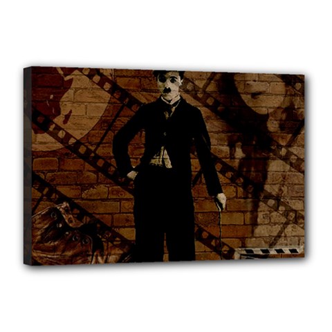 Charlie Chaplin  Canvas 18  X 12  by Valentinaart