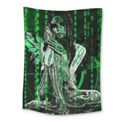 Cyber Angel Medium Tapestry by Valentinaart
