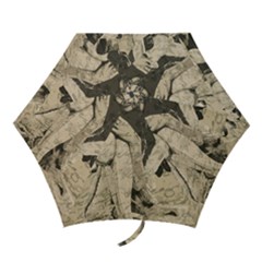 Vintage Angel Mini Folding Umbrellas by Valentinaart