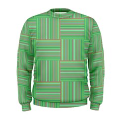 Geometric Pinstripes Shapes Hues Men s Sweatshirt by Simbadda