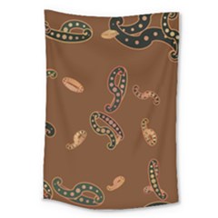 Brown Forms Large Tapestry by Simbadda