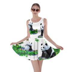 Cute Panda Cartoon Skater Dress by Simbadda