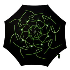 Light Line Green Black Hook Handle Umbrellas (large) by Alisyart