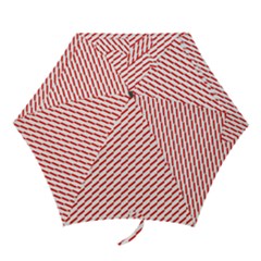 Pattern Red White Background Mini Folding Umbrellas by Simbadda