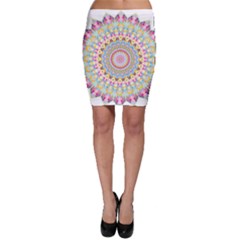 Kaleidoscope Star Love Flower Color Rainbow Bodycon Skirt by Alisyart
