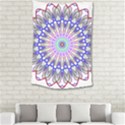 Prismatic Line Star Flower Rainbow Small Tapestry View2