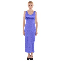Ripples Blue Space Fitted Maxi Dress by Alisyart