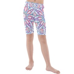 Frame Star Rainbow Love Heart Gold Purple Blue Kids  Mid Length Swim Shorts by Alisyart