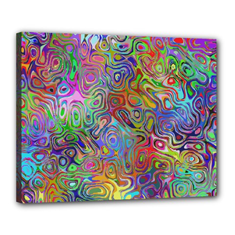 Glass Rainbow Color Canvas 20  X 16  by Alisyart
