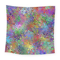 Glass Rainbow Color Square Tapestry (large)