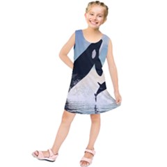 Whale Mum Baby Jump Kids  Tunic Dress by Alisyart