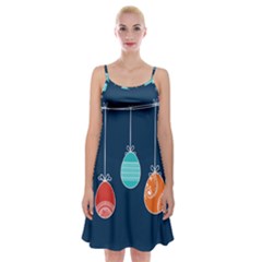 Easter Egg Balloon Pink Blue Red Orange Spaghetti Strap Velvet Dress by Alisyart