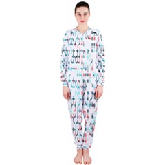 Connect Dots Color Rainbow Blue Red Circle Line Onepiece Jumpsuit (ladies)  by Alisyart